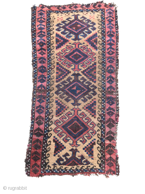 ANTIQUE BALISHT CAMEL GROUND CM 0.80 X 0.40  19TH CENTURY   NATURAL COLOURS                  