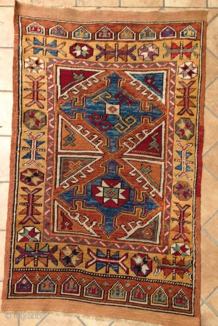 Antique anatolian konya  yastik. natural  colors. 19th  cm 1.00  x  0.60 
SOLD                