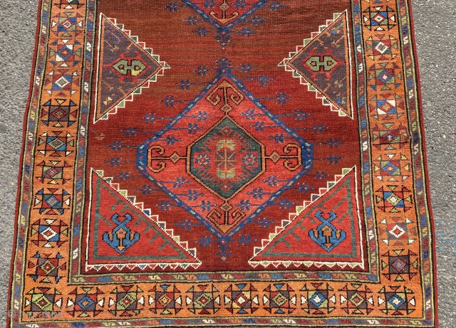 central Anatolian KARAMAN  cm  2,45 x 1,25 19th century natural colors  good. condition 
please more info  info@anatoliantappeti.com            