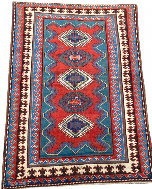 Caucasian Kazak Borjalu 19th Century 1880 Circa -cm 1.64 x 1.20-
eccellent condiction & natural colours
                  