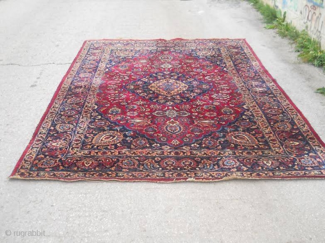 Antique Mashad rug                              