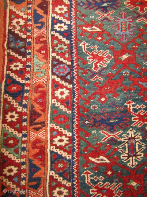 ANTIQUE ANATOLIAN DOSEMEALTI RUG 140 X 130 FULL PILE                        