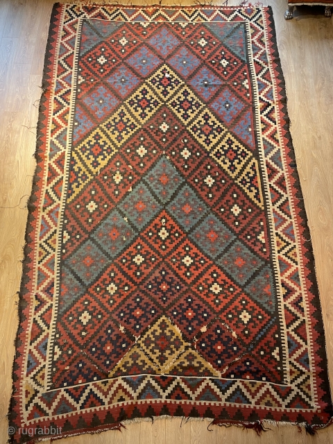 a beautiful Charmahal Kilim size 360x200cm                           