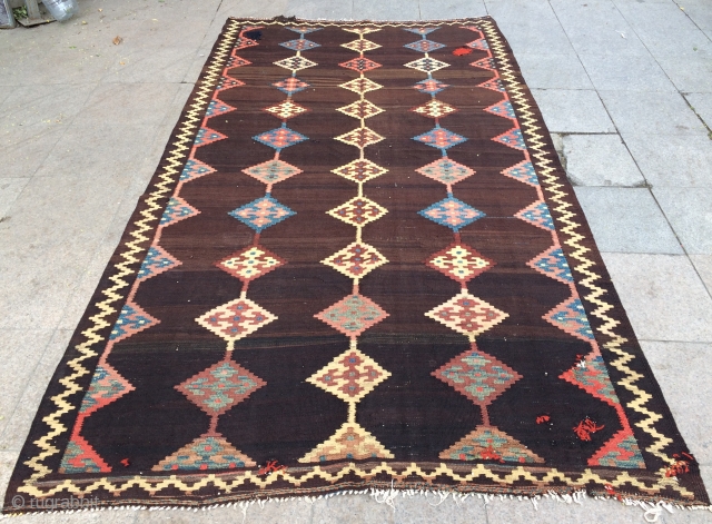 Persian kilim all are colors natural dyes size 300x168cm                        