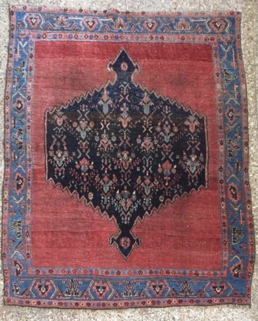 Very old Bijar Kurdish carpet size 220x140cm                          