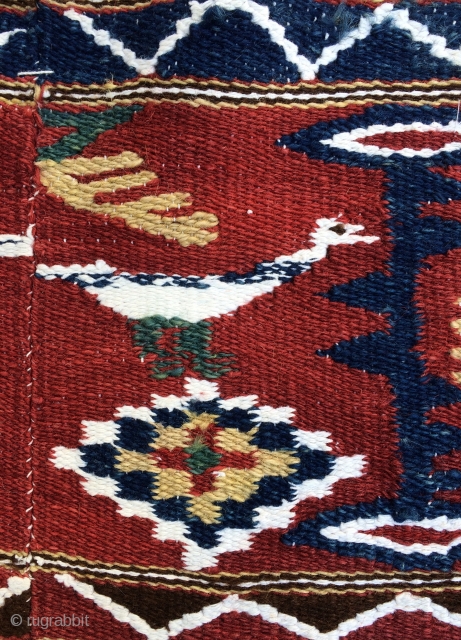 Balkan kilim all colours natural dyes size 220x112cm                         