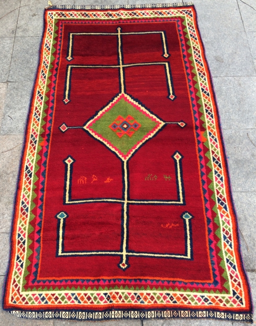 Qhasgai gabbeh size 205x118cm                             