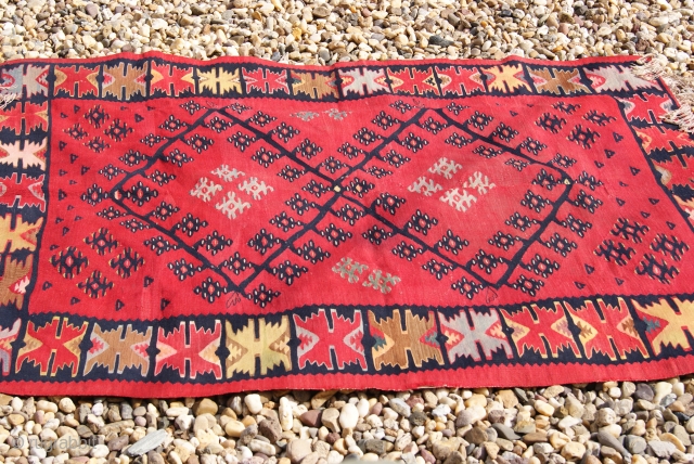 Antique Pirot sarkoy kilim.  Pattern named Venac. dimensions,  170 x 100 cm 
Ask about this 

price:  on request 
           