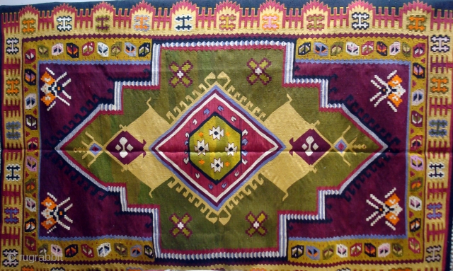 Pirot Sarkoy kilim pattern: Zoriceva sara.
Very begining of 20th century...                       