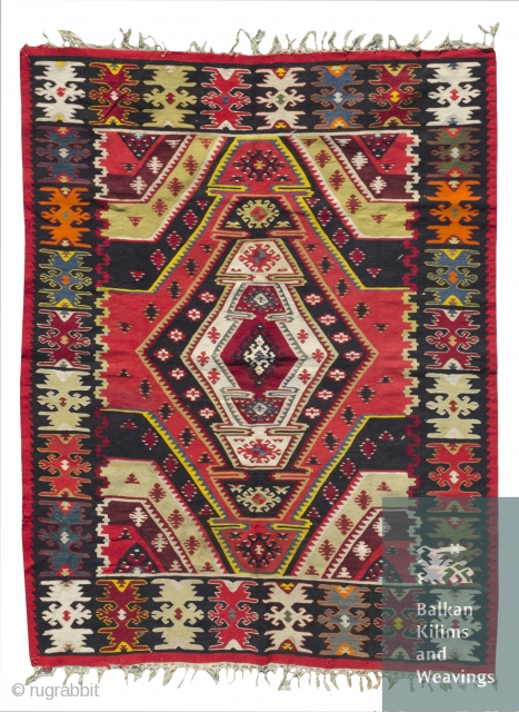 Exceptional Pirot sarkoy kilim, over 100 years old,  natural colors. Dimension approx. 1.5x2m.                   