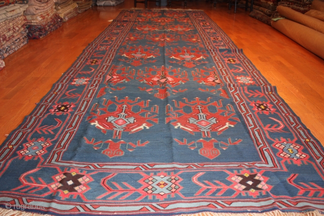 Antique Caucasian Avar  kilim late 19 th century mint condition
Size: 5 x 16 -1                  