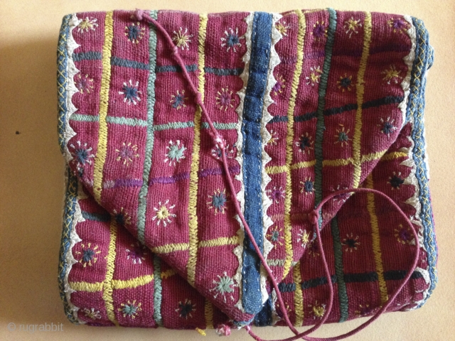 Beautiful Banjara Padded Pouch - See more details here: https://wovensouls.com/collections/diwali-celebration-sale  https://wovensouls.com/products/759-antique-banjara-embroidery-textile                     