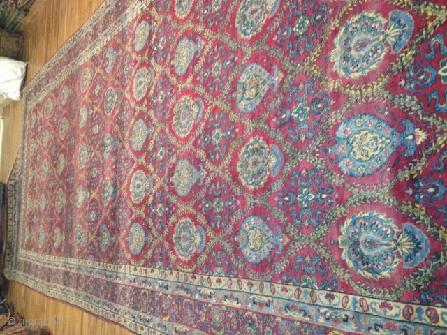 Antique Kerman Lavar 9-10x23-6 full pile condition 
Circa 1920                        