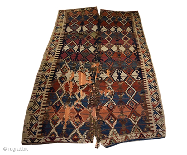 Anatolian kilim size 265x150 cm                            