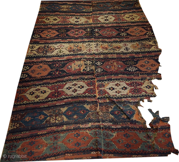 Fine Antique Anatolian Kilim

Malatya 

Size 320x170 cm

Age Ca, 1910

                        