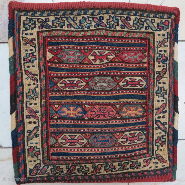 Shahsavan Toubreh soumac wool on wool it was repaired size:34 x 32 price:POR                    