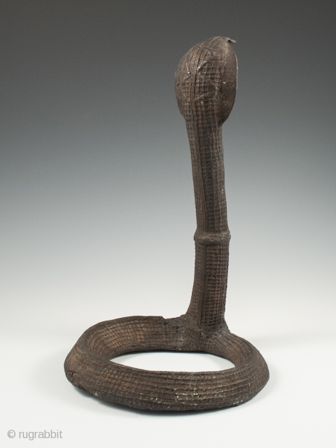 Clan emblem in the form of a cobra, Kondh people, Orissa, Central India. Copper alloy. 11.5" (29 cm) high. Late 19th century. Illustrated in "Bronze Sculptures of the Kondh" by Barbara C.  ...