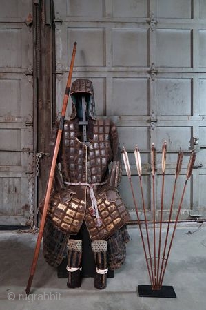 Antique Japanese Tatami Gurata Gusoku

The tatami armor was used by foot soldiers, archers, and spearmen. Its a lightweight armor which allowed the warriors to be more swift and fluid with their movements.  ...