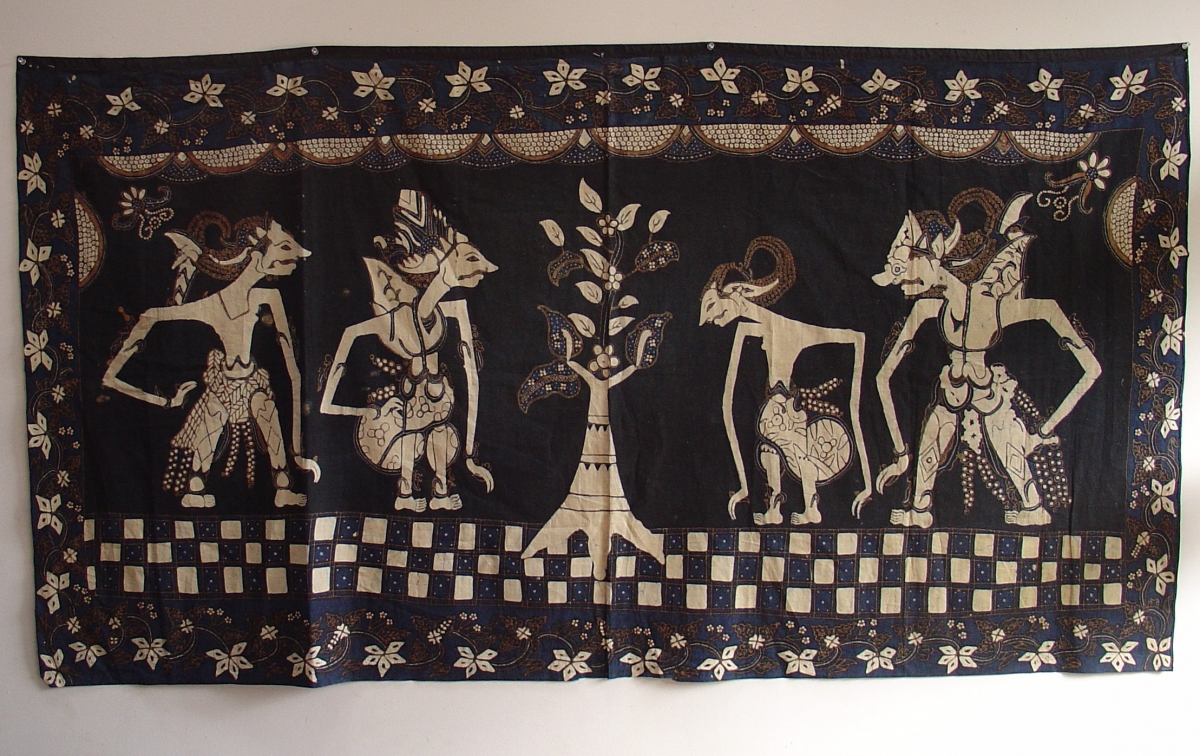 Handsome Wayang Batik From Java Circa 1925 Good Condition With A