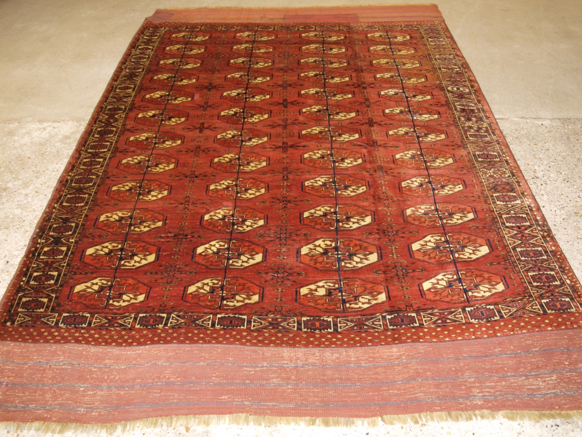 Antique Tekke Turkmen main carpet with