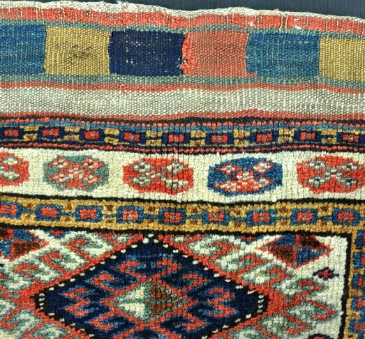 A fine antique Veramin area Kurd bag with good dyes and thick glossy ...