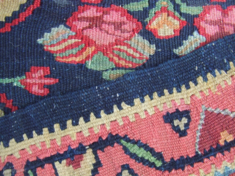 Beautiful Persian antique Senna rug kilim hand made The rug made of ...