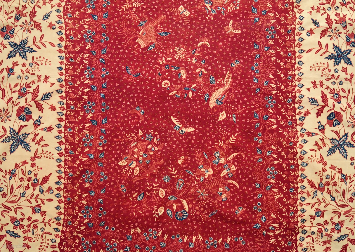 c. 1900 Javanese batik sarong Origin: Indonesia, Java, Lasem, c. 1900 ...