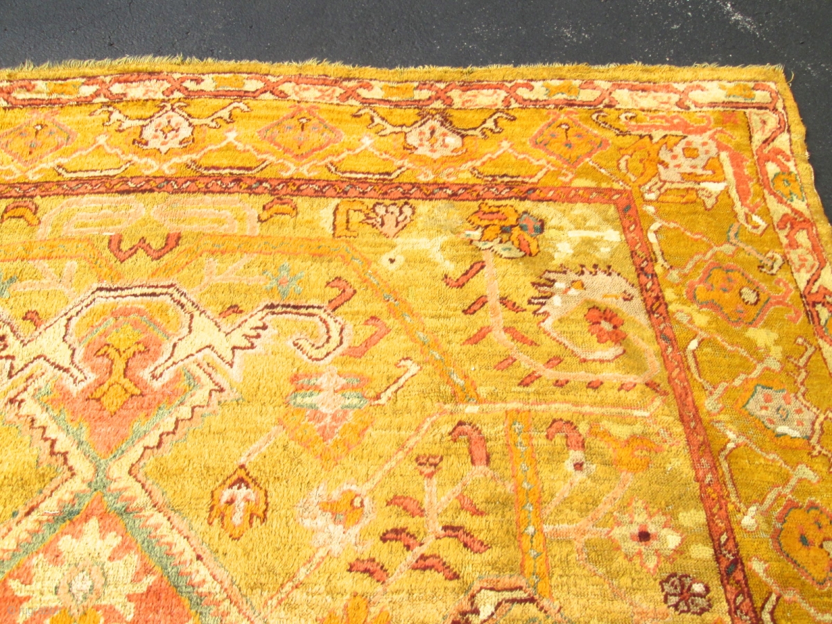 Amazing Antique Turkish Angora Oushak Rug. stunning ...