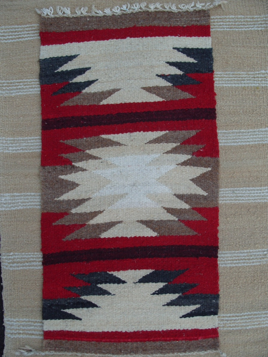 Four American Indian Rugs from a house clearance; pictorial storm ...