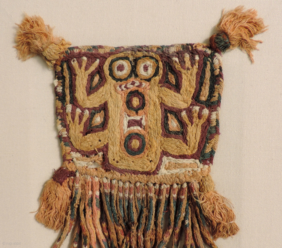 Super cool little Pre-Columbian textile. This rare, graphic piece was