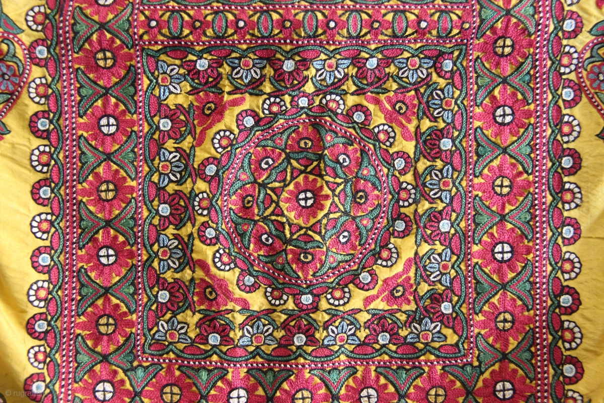 A wonderful example of Mochi embroidery from Kutch, Gujarat. This