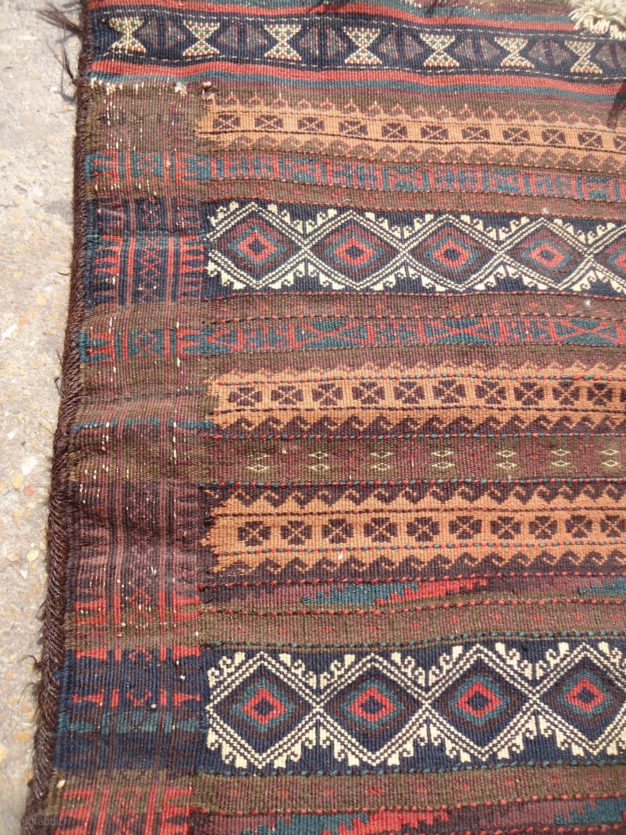 Sistan Baluch Balisht with original backing and great natural colors