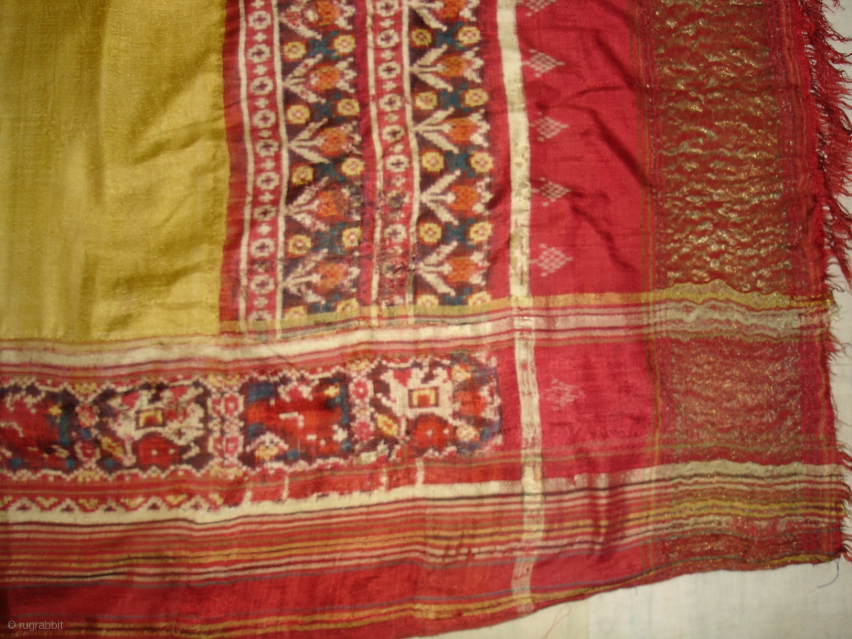 Patola Sari,Silk Double Ikat.Probably Patan Gujarat India. This Patola ...