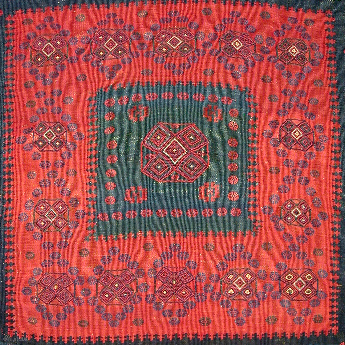 Tehrani Rugs Afshari Sofreh * www.m-tehrani.com 152 x 130, ca.1900-1920 (No.18740 ...