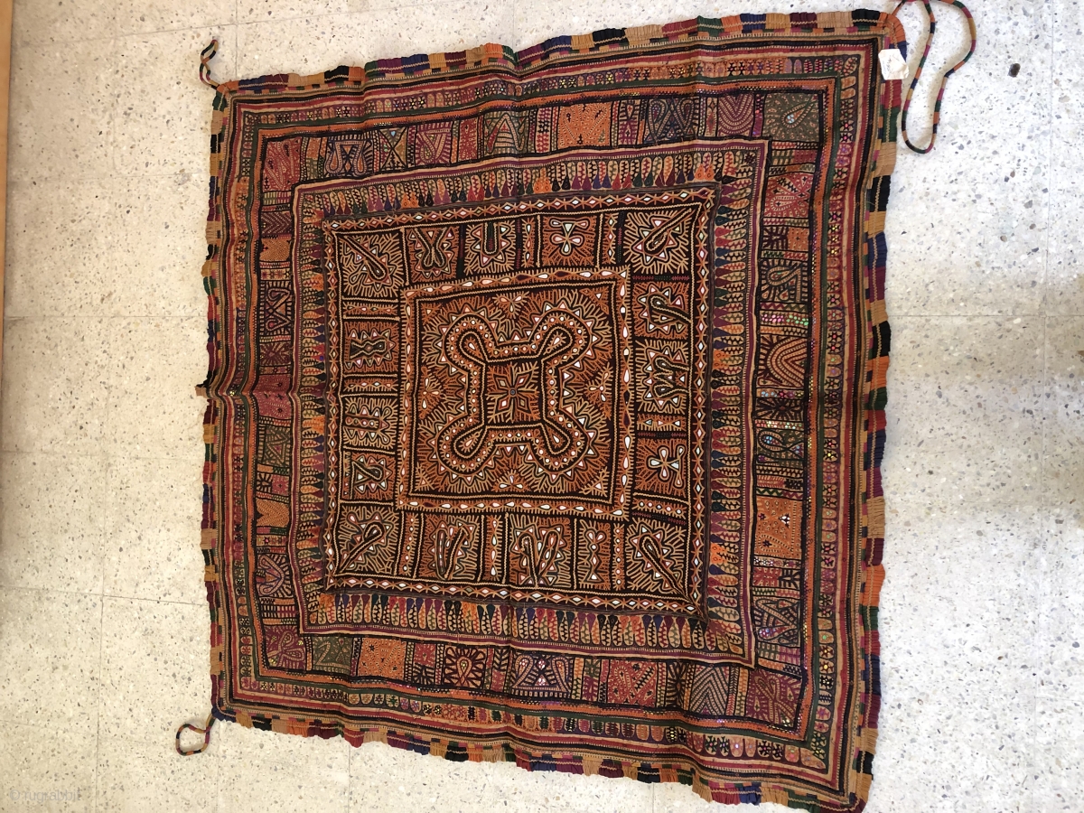 Vintage Kutchi debaria work hand embroidered wall hanging from Kutch ...