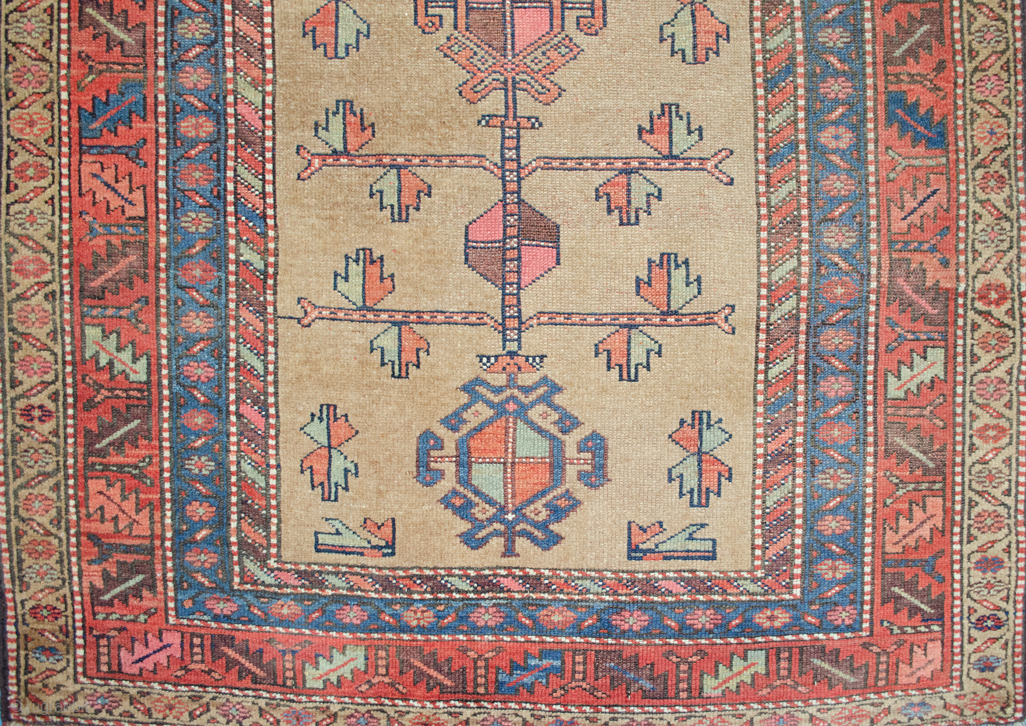 Striking antique Kordi rug from West of Iran. The very refined and good ...