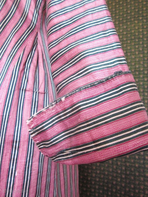Striped Silk woven man's coat 19c or 