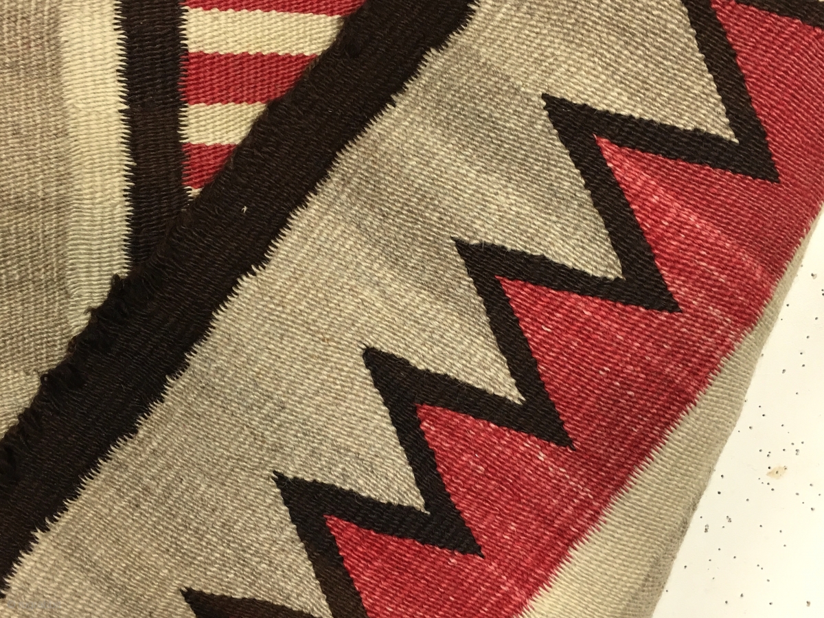 Antique small Navajo rug with a very eye catching design. Fresh New ...