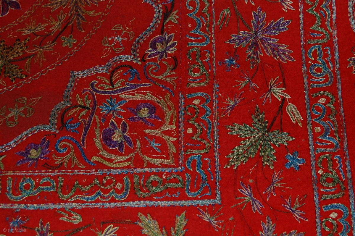 a beautiful turkish embroidery wall decoration. a hand made wool ...