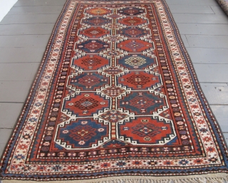 Karabagh Rug with Memling Guls, circa 1880, 2.50m x 1.50m, excellent condition. SOLD THANKS                   