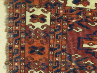 19th century Kizil Ayak Djuval, 1.18m x 0.80m (3'11" x 2'9, nicely drawn with good colour                 