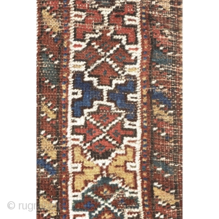 Khamseh rug, first quarter 20th century, 260 x 103 cm (102” x 40,5”)
South Persia Tribal

A rug woven by members of the Khamseh Arab tribe, with the classic line of medallions enclosed by  ...