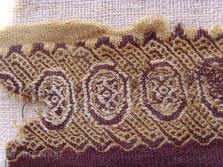 copt # 2007
Size - 23 x 7.4 cm.


Coptic textile, 2th- 7thC Egypt,
One of 52 pieces will be offered as one collection. Mostly framed professionally on an acid free backing, some unframed yet.  ...