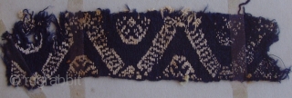 copt # 2005
size - 24 x 6 cm. 
Coptic textile, 2th- 7thC Egypt,
One of 52 pieces will be offered as one collection. Mostly framed professionally on an acid free backing, some unframed  ...