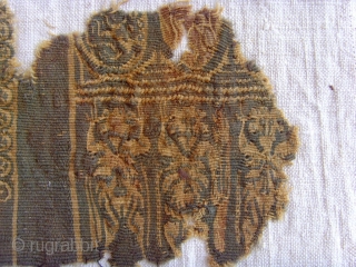 coptic # 2002
Size - 16 X 8 cm.


Coptic textile, 2th- 7thC Egypt,
One of 52 pieces will be offered as one collection. Mostly framed professionally on an acid free backing, some unframed yet.  ...