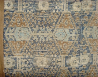 Rare and Early, Dai Tai heirloom Blanket cotton,wooven supplementary weft, Guang Xi, China. 

Mid 19th Century.

For more details. http://www.ekdecor.com/antique-chinese-textiles-ceremonial-blankets/10166/              