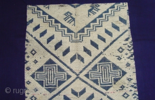 Rare Early Tai Daeng blanket. cotton supplementary weft. Mid 19 Century. 

For more detailed photos see. http://www.ekdecor.com/antique-laotian-textiles-ceremonial-blankets/10094/                