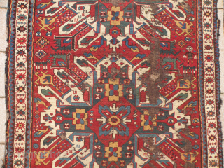 Antique Caucasian Chelaberd rug fragment,143x163cm                            
