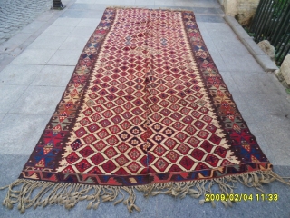 Antıque Anatolian Reyhanlı Kilim size: 365x160 cm.                          