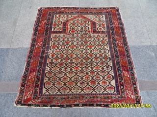 Antıque Şirvan Maraşali Prayer Carpet size: 127x115 cm.                         